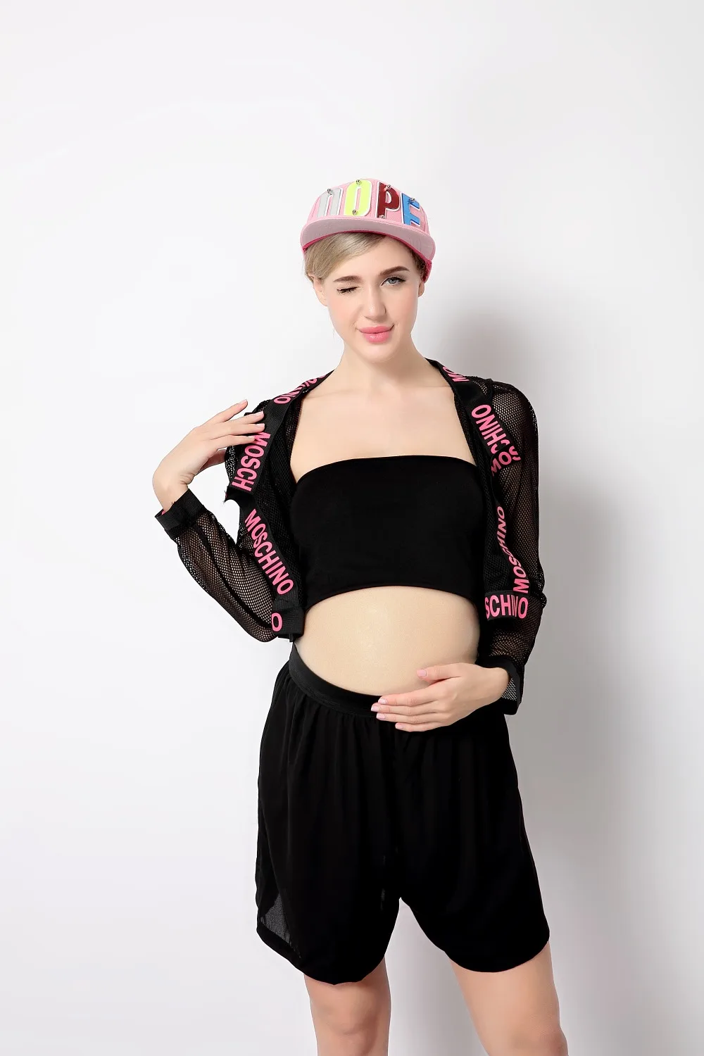 Платья для беременных для фотосессий, Одежда для беременных женщин для фотографирования беременных Аксессуары Для фотосъёмки, одежда Топы+ шляпа+ бюстгальтер+ платье