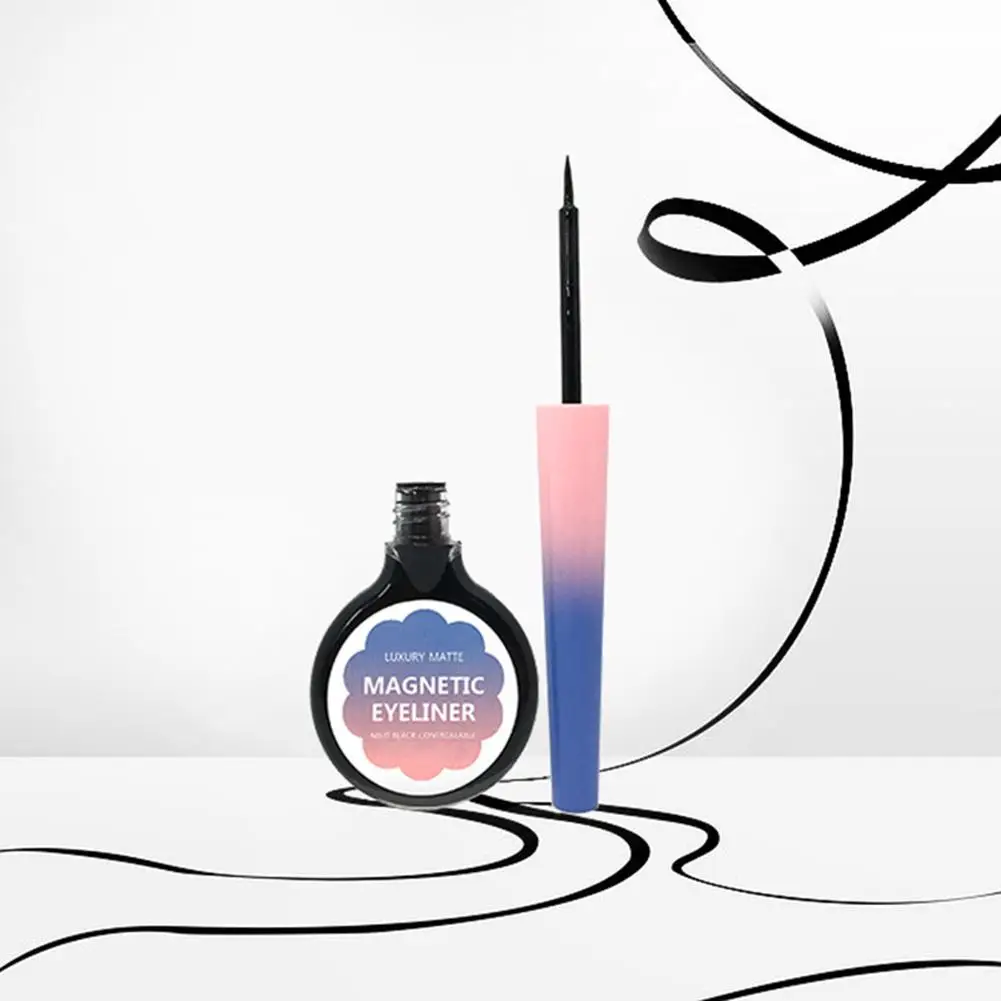 الطبيعي كحل Lashliner المغناطيسي الكحل السائل للاستخدام المغناطيسي كاذبة جلدة الجمال أساسيات المكياج كحل لسيدة