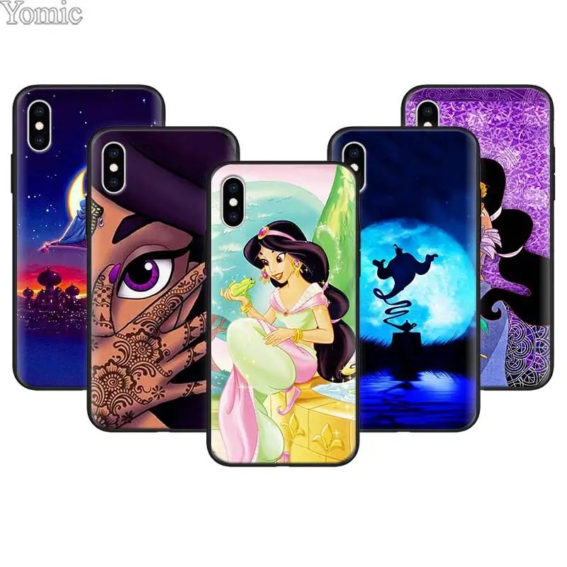 

Aladdin Jasmine Princess Phone Case for Apple iPhone X XR XS MAX Cases for iPhone 7 8 6 6s Plus 5S SE Case Coque