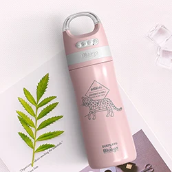 Bluego-pink Bluego термос из нержавеющей стали чашка bluetooth динамик музыка телефонный звонок Спорт носить многофункциональное хранение кофе бутылка для воды - Цвет: Bluego-pink