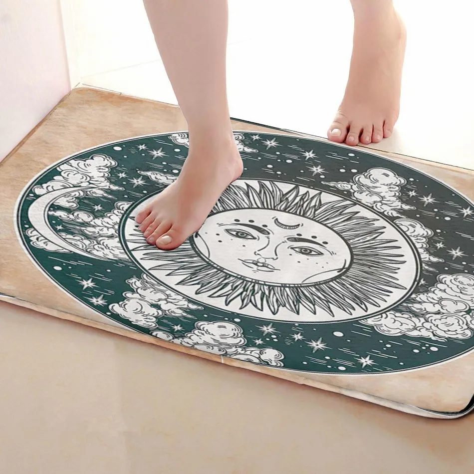 Солнцезащитный коврик для ванной комнаты, Забавный Противоскользящий коврик для ванной, аксессуары для душевой занавески, соответствующие вашей душевой занавеске