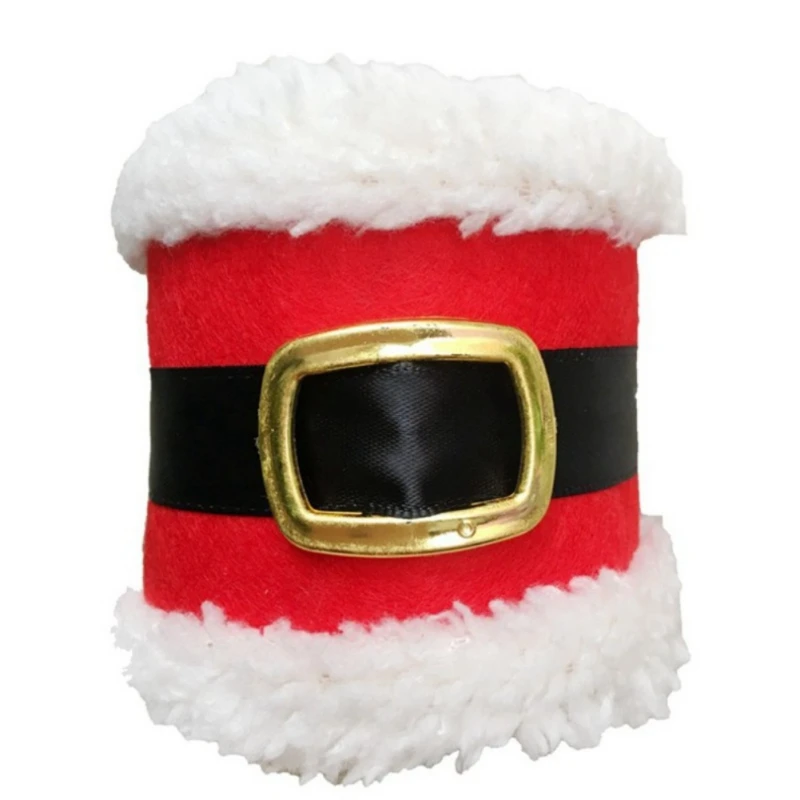 Санта-Клаус, пряжка на ремень, рождественские кольца для салфеток, держатель для салфеток, посуда, рождественские настольные украшения для дома, 4 шт