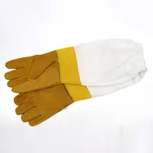 None 1 пара желтые перчатки под плащ с сеткой для пчеловодства улей
