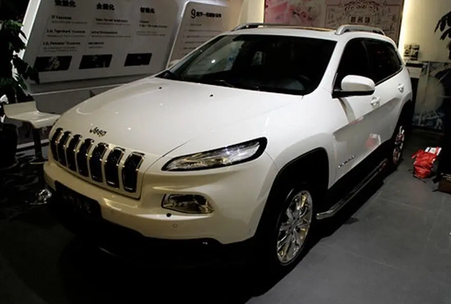 Алюминий для JEEP Cherokee 2014 2015 2016 2017 2018 2019 Беговая доска боковая ступенчатая Nerf bar|running
