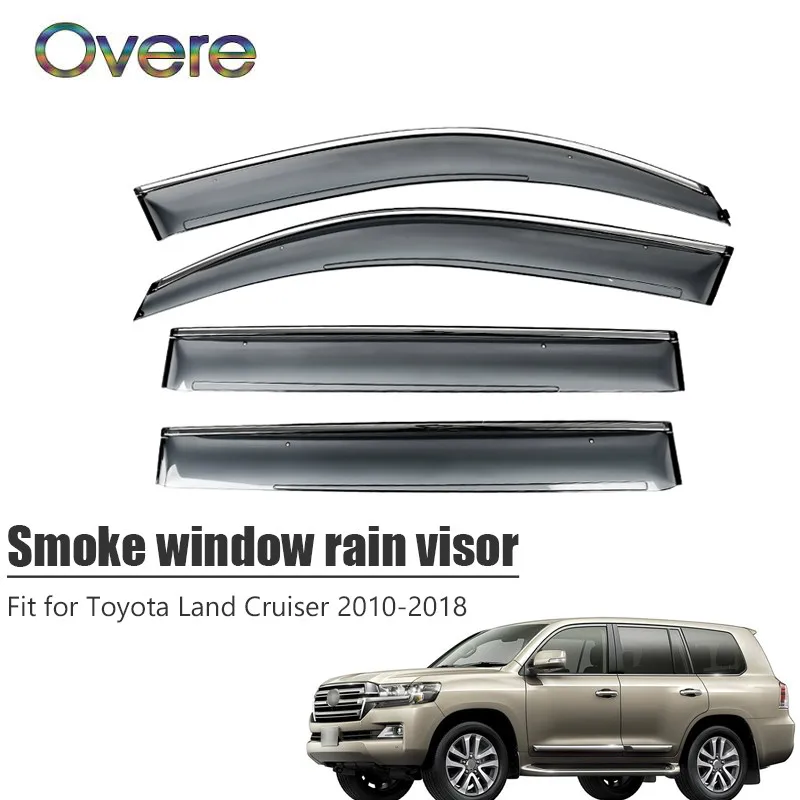 Новинка дождевик для окон дыма OVERE 1 комплект козырек от дождя Toyota Land Cruiser 2010-2018