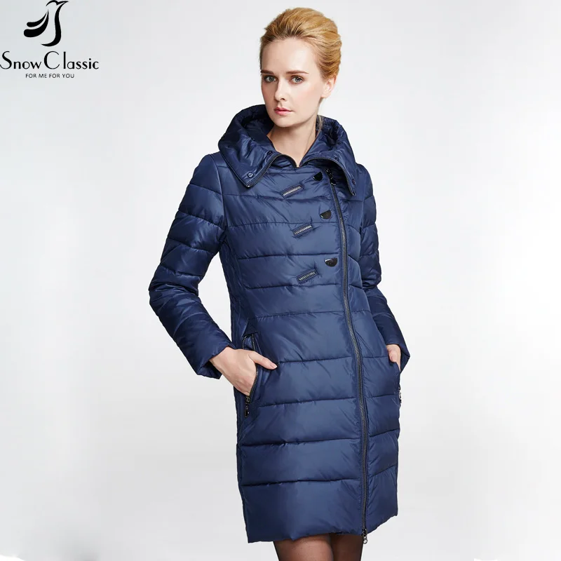Snowclassic Women s Winter Jacket 2016 Thick Long Coats Women Hooded Padded Jacket Women Winter Coat