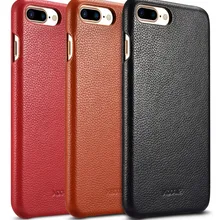 Изогнутый край для iphone 7 icarer XOOMZ бренд Настоящая Натуральная натуральная коровья кожа личи кожаный чехол для телефона для iphone 7