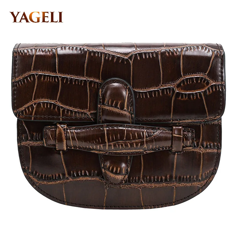

Women's genuine leather handbags 2019 crocodile pattern handbags designer lady cow leather shoulder bags INS HOT women bags