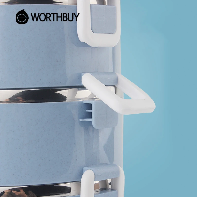 WORTHBUY Высокая емкость Ланч бокс для детей школьная еда контейнер хранения
