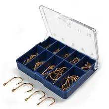 Fishinghook рыболовный крючок из углеродистой стали 1-14# рыболовная лодка Takcle,, 10 упаковок/партия