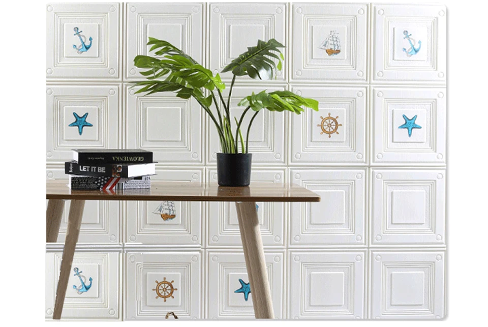 New Chinese Pattern Country Style Self-Adhesive Wallpaper for Kids Room Living Room Waterproof Wall Paper Art Decor Film