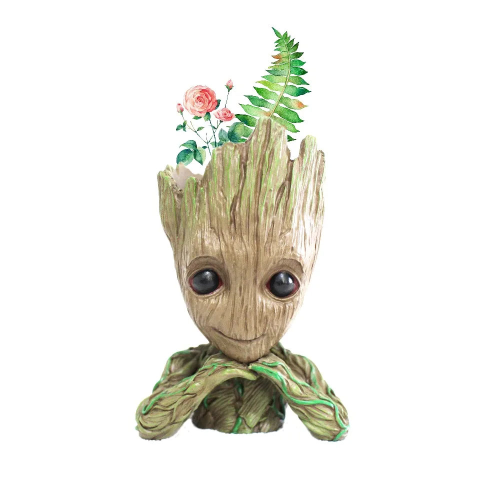 New Version Cartoon Flowerpot Tree Man Figures Cute Model Toy Pen Pot holder PVC Hero Model Vessel New Version Cartoon Flowerpot Tree Man Figures Cute Model Toy Pen Pot holder PVC Hero Model Vessel
