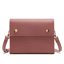 MICOCAH модные сумки с клапаном женские Сумки из искусственной кожи через плечо для женщин известный бренд дизайнерская сумка розовый/коричневый/черный MSD192