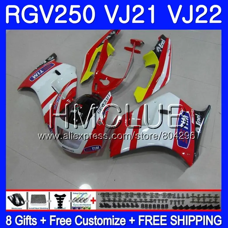 Комбинезоны для SUZUKI VJ21 RGV250 88 89 90 91 92 93 37HM. 19 RGV-250 VJ22 RGV 250 1988 1989 1990 1991 1992 1993 Обтекатели красный желтый