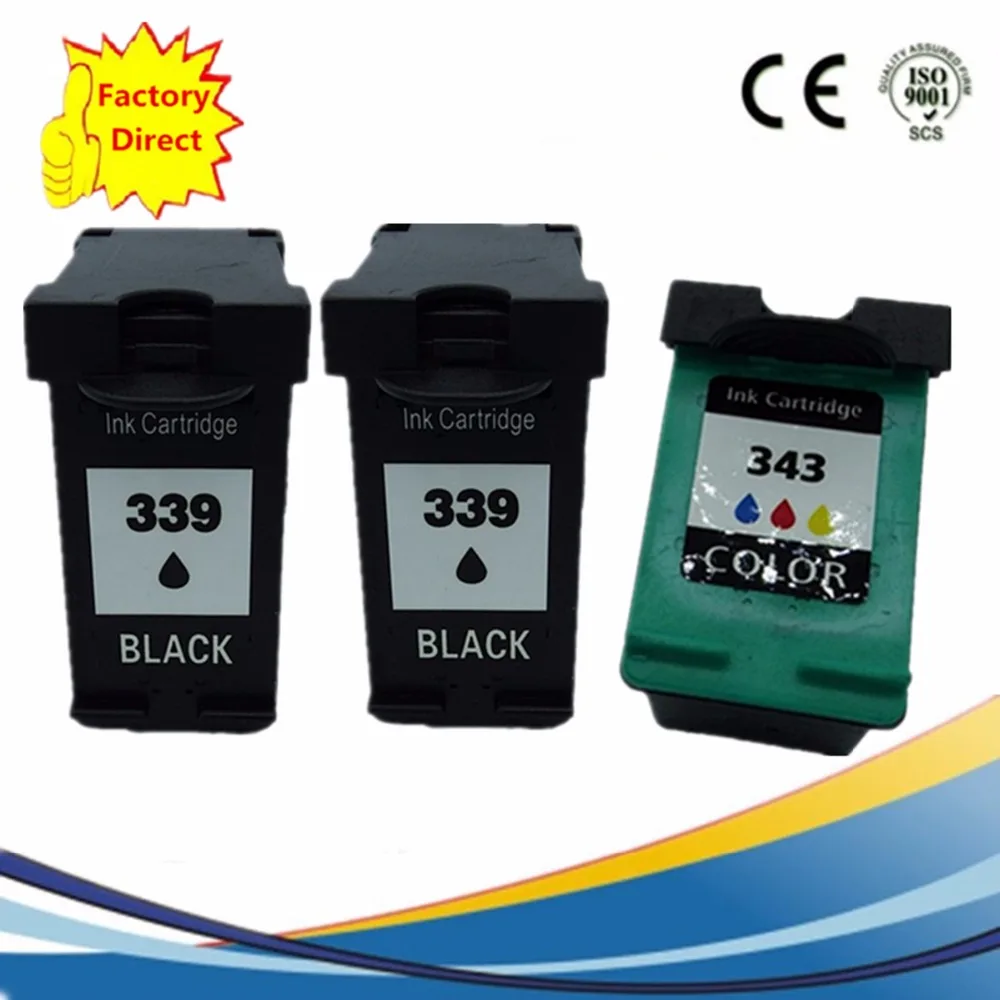 

Ink Cartridges For HP 339XL 343XL HP339 Officejet 6301 6304 6305 6307 6308 6310 6310v 6310xi 6313 6315 6318 K7100 K7103 K7108