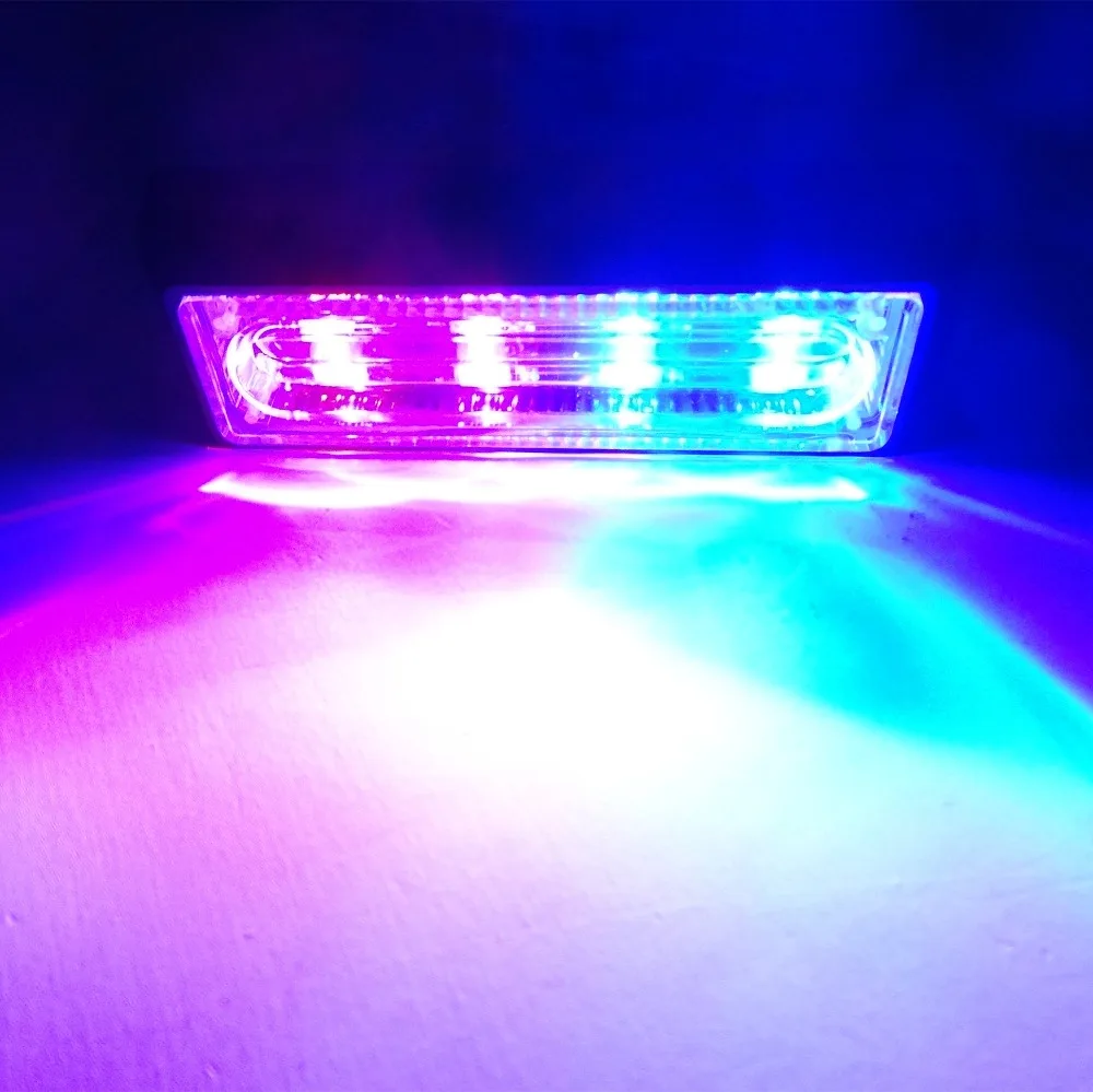 4 LED Водонепроницаемый аварийный стробоскоп для автомобиля маячок сигнальная