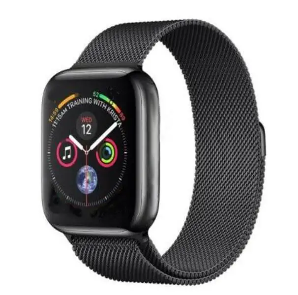 IWO 8 PLUS 44 мм часы 4 1:1 сердечный ритм чехол для смарт часов для apple iPhone Android телефон IWO 5 6 9 обновление не apple Watch - Цвет: Milanese black