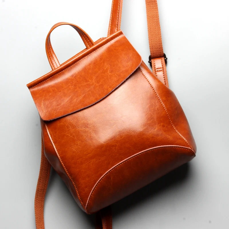 Brand Designer Vintage Genuine Leather Women Backpack School Backpack For Girls Fashion Women Bags Best Gift