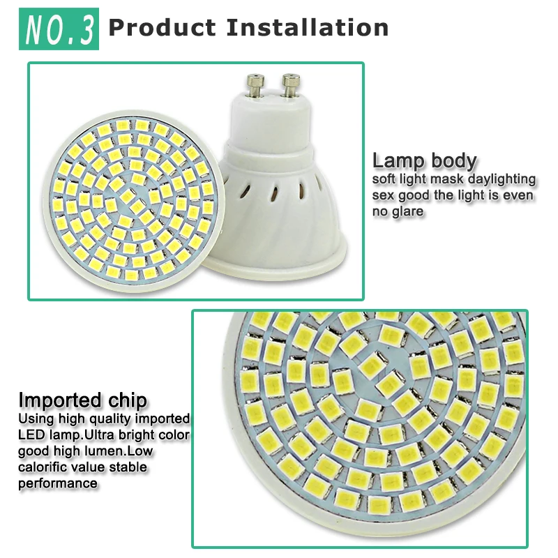 Bombilla led GU10 MR16 E27 E14 bombillas lampara ampolla LED lámpara 220 V 240 V 4 W 6 W 8 W 2835 LED de luz fría/caliente blanco Bombilla led GU10 MR16 E27 E14 bombillas lampara ampolla LED lámpara 220 V 240 V 4 W 6 W 8 W 2835 LED de luz fría/caliente blanco