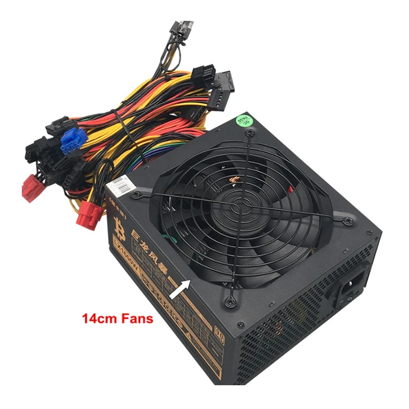 Power Supply 1600W Ethereum Mining Machine Aasic Bitcoin Miner Computer ATX 12V 138A Use For RX 470 480 570 1060 6 Graphics Card Power Supply 1600W Ethereum Mining Machine Aasic Bitcoin Miner Computer ATX 12V 138A Use For RX 470 480 570 1060 6 Graphics Card