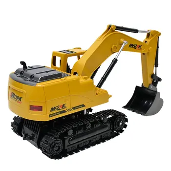 

1:24 Wireless Remote Control Excavator 2.4G Eight-Way Alloy Excavator Creative Portable Environmental Toy RC Truck Model Toy