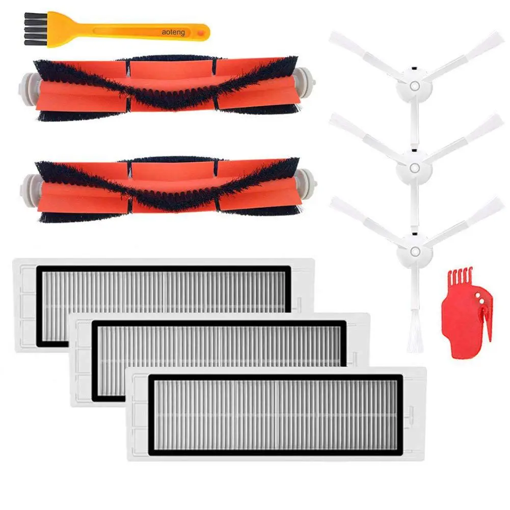 

Accessories Kit for XIAOMI MI Robot Vacuum Replacement Parts 3 PCS Side Brush 3 Pcs HEPA Filter 2 Pcs Main Brush 1Pcs Cleaning