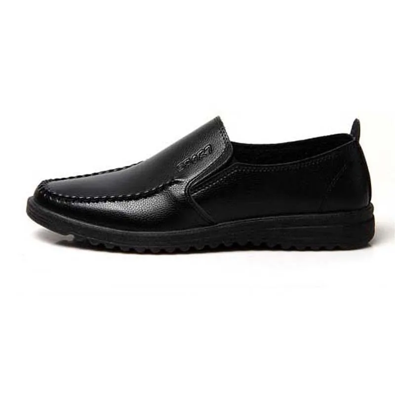 Leather Mens Boat Moccasin Shoes Black Men Flats Breathable Casual Italian Loafers Comfortable Driving Shoes Footwear