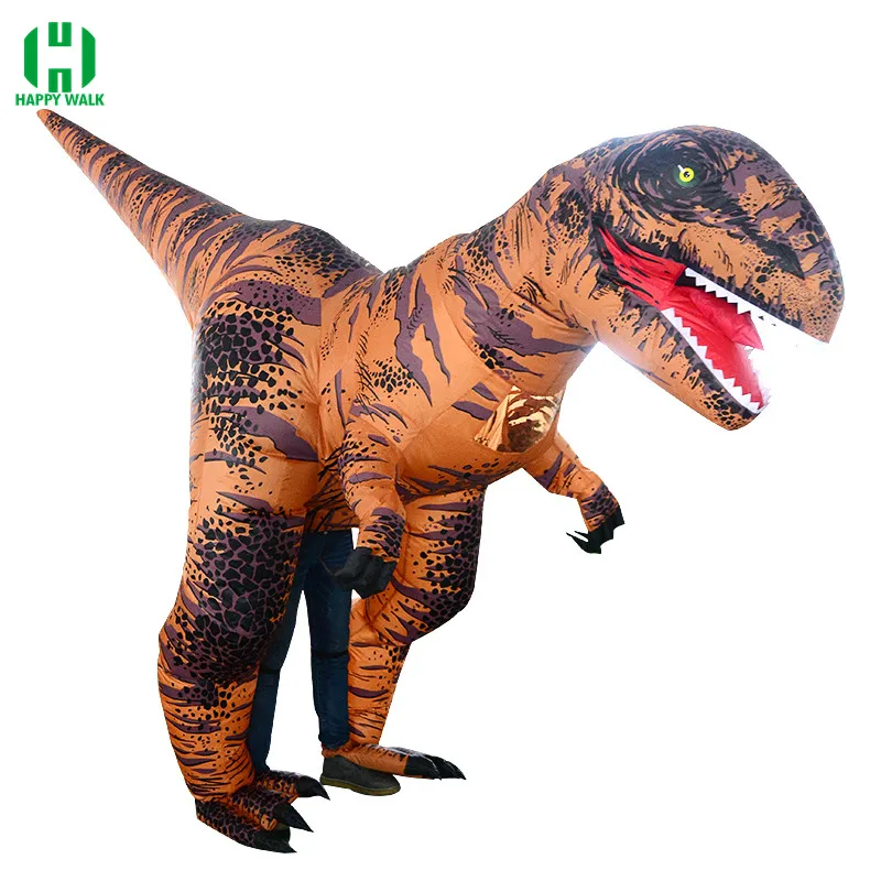 

Inflatable Tyrannosaurus Rex Costume Halloween Party Clothing Super T Rex Dinosaur Fan Operated Fancy Outfit Cosplay Costume