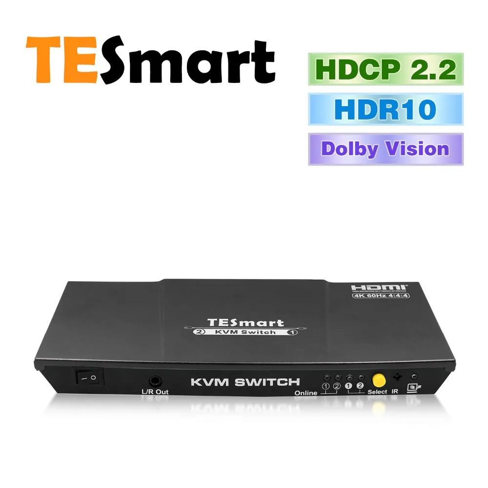 KVM переключатель HDMI 2 порта USB2.0 KVM HDMI коммутатор 4 k@ 60 Гц с 2 шт 5 футов KVM Кабели Switcher Поддержка USB 2,0 управление устройствами 2 шт