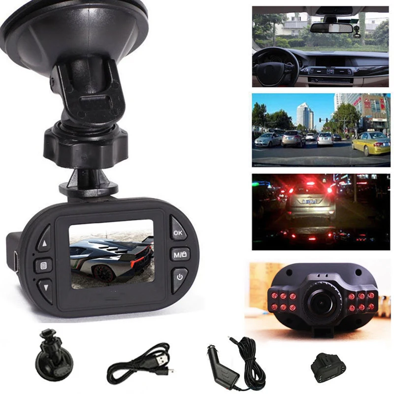 Koop Auto Camera C600 Mini 1.5 inch Auto DVR 720 p Auto Camera IR LED Nachtzicht Recorder Dash Cam G sensor 140 Graden Groothoek