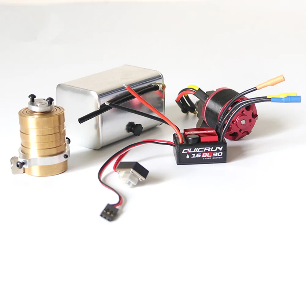 R/C самосвал контейнеровоз 8x8 прицеп трактор DIY Гидравлические аксессуары набор включает многоступенчатый цилиндр масляный насос мотор и ESC