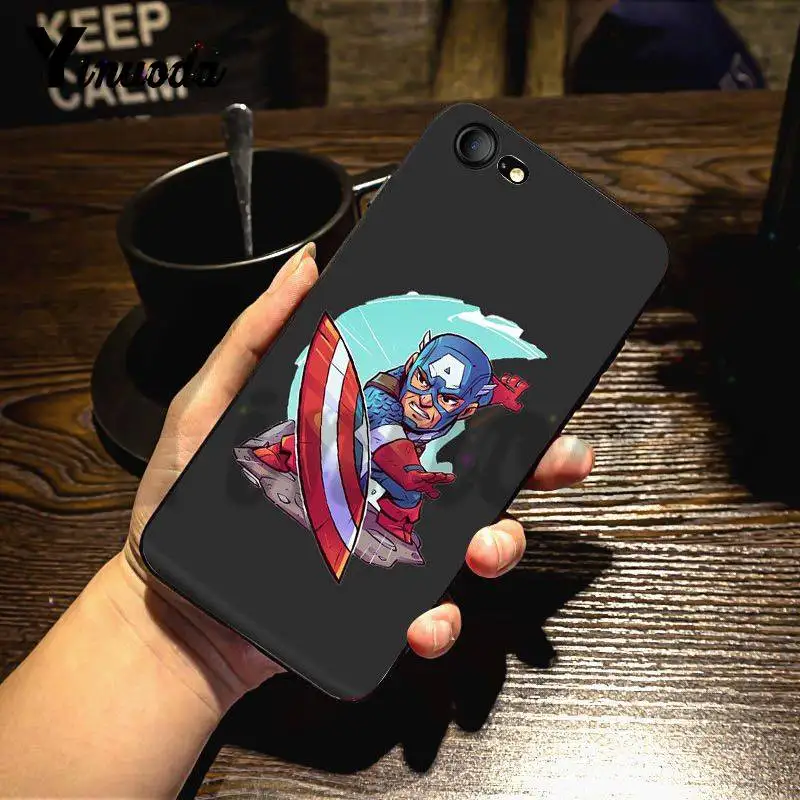 Yinuoda для iphone 7 6 X Чехол Дэдпул Железный человек Marvel Мстители чехол для телефона для iphone 11 Pro Max 7X6 6S 8 Plus 5 5S SE 5C