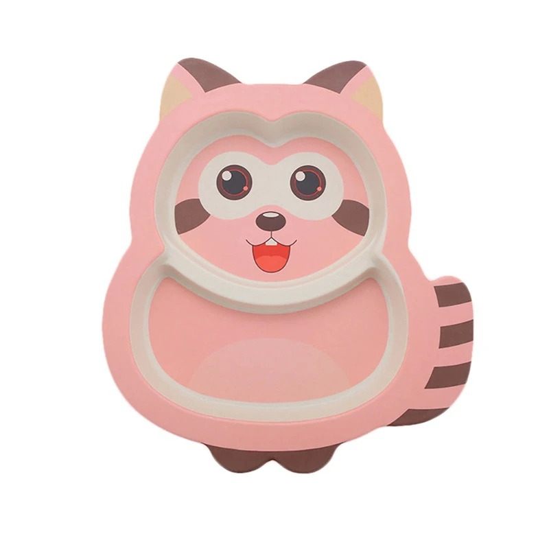 

Feeding Spoon Child Tableware Food Bowl Learning Dishes Service Plate/Tray Suction Cup Baby Dinnerware Set For Baby