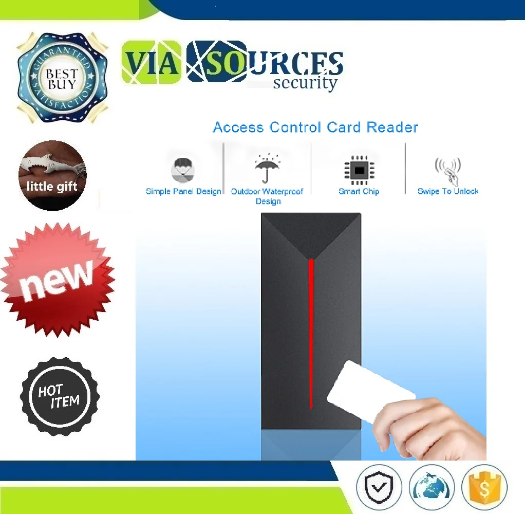 

Weigand 26/34 IP68 RFID Access Control System Reader,Access Control Reader RFID 13.56MHZ/125KHZ Proximity Small Card Reader