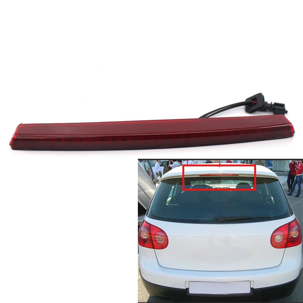 

Rear Additional Brake LED Light Lamp Stop Smoke Red For VW Golf MK5 V GTI R32 2005-2009 High Level 3rd Third 1K6 945 097 F