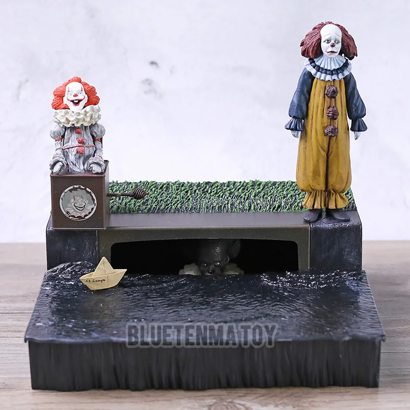 

Stephen King's It Figure Action Pennywise Peel Toys Accessory Set PVC NECA Collection Model Toy Greeting From Derry