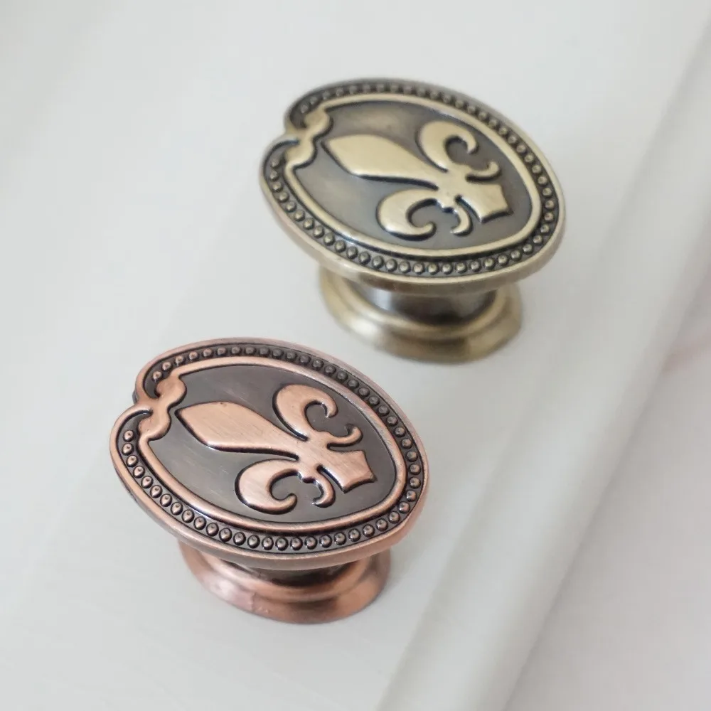 

Dresser Knobs Pulls Antique Red Bronze / Drawer Knobs Pulls Handles / Kitchen Cabinet Door Knobs / Rustic Furniture Hardware
