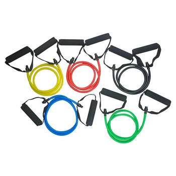 

Outdoor Yoga Elastic Fitness Exercise Pull Rope Exercise Resistance Bands Workout Bands With Handle