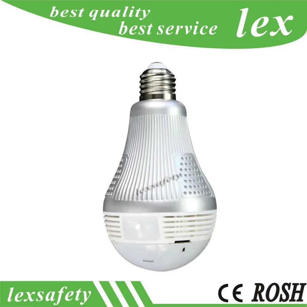 

Light 960P Wireless Mini Panoramic Home CCTV Security WiFi CCTV Fisheye VR Bulb Light FishEye WIFI Surveillance CCTV IP Camera