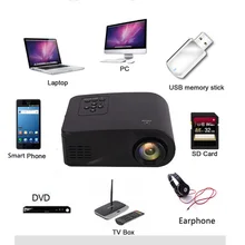 Mini Household HD Miniature Projector  3D Home theater Portable Cell phone projector High quality focusing lens 1080P HD TOP