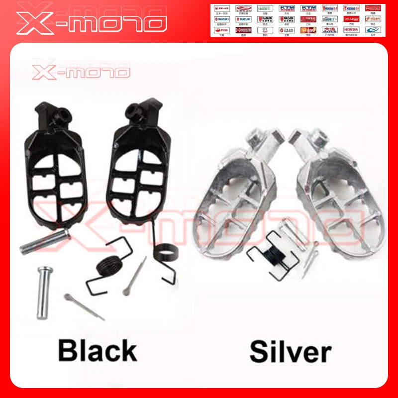 

Aluminium Footpegs Footrest Foot Pegs For XR50R CRF50 CRF70 CRF80 CRF100F Dirt Pit Bike Motorcycle Motocross