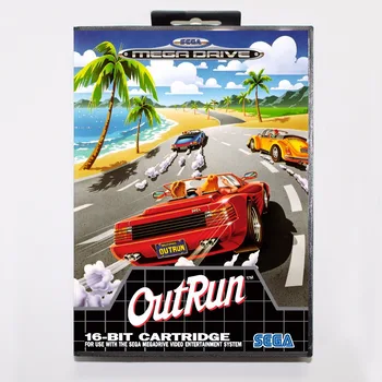 

OutRun Game Cartridge 16 bit MD Game Card With Retail Box For Sega Mega Drive For Genesis