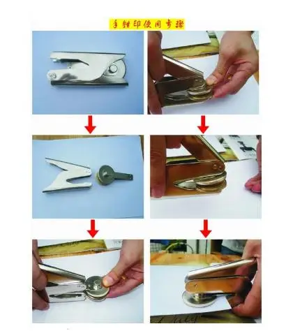 Goedkoop Ontwerp Uw Eigen Embosser Stempel Custom Embosser Seal voor Gepersonaliseerde aanpassen Embossing stempel met uw logo, Gepersonaliseerde