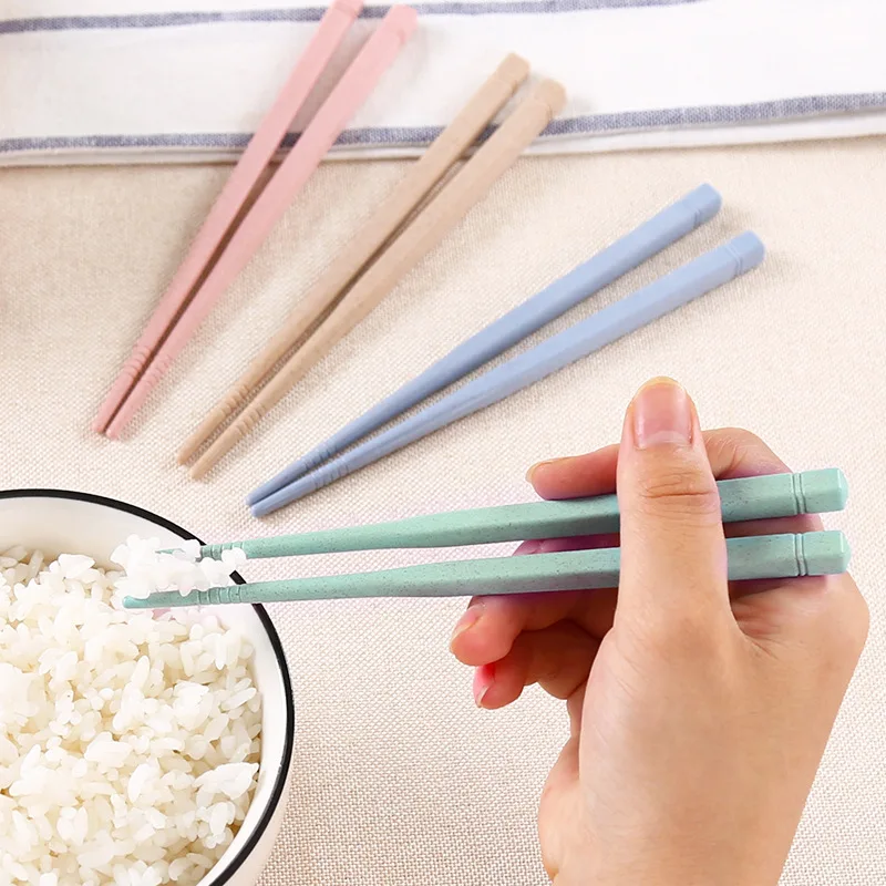 Environmentally Friendly Wheat Straw Children's Chopsticks Wax-free Mildew Non-slip Student Portable Tableware | Дом и сад