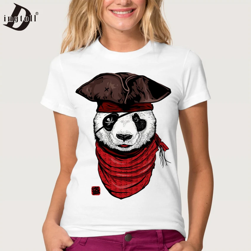 

Dingtoll Women Pirates Cat T Shirts Short Sleeve Cartoon Tees Tops Harajuku Lady Tops Tumblr WMT287