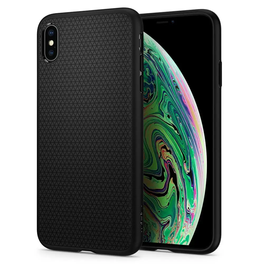 

100% Original SGP Rugged Armor / Liquid Air Matte Black Soft TPU Case for iPhone XS Max (6.5")