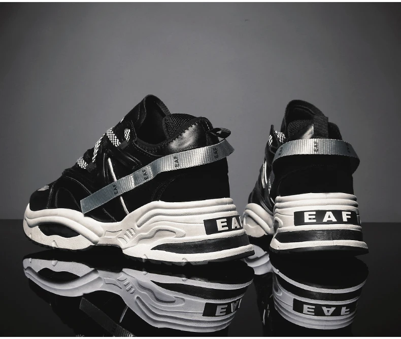Men's Casual Shoes Trainers Sneakers Dad Shoes Men Winter Classic High Platform Chunky Sneaker Black And White Sneakers Men Shoe (20)