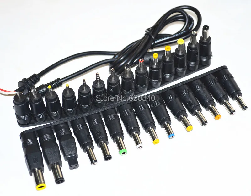 1 комплект/37 шт. универсальный AC DC разъем зарядного устройства разъем для ноутбука/ноутбука AC DC адаптер питания с кабелем