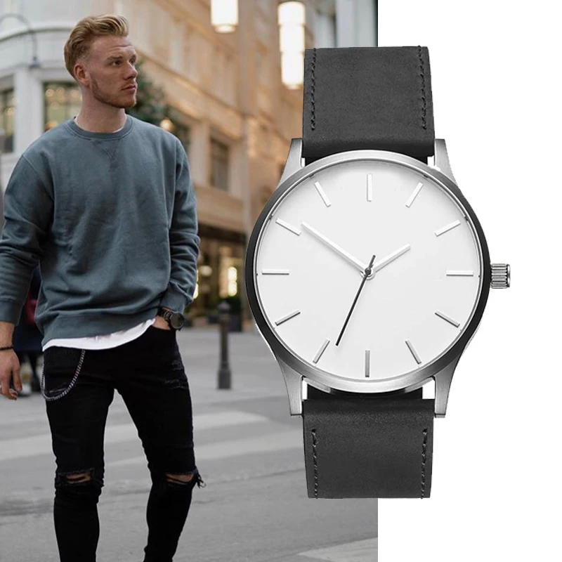 2019 Luxury Brand Men Sport Watches Men's Quartz Clock Man Army Military Leather Wrist Watch Relogio Masculino watch drop shipping (1)