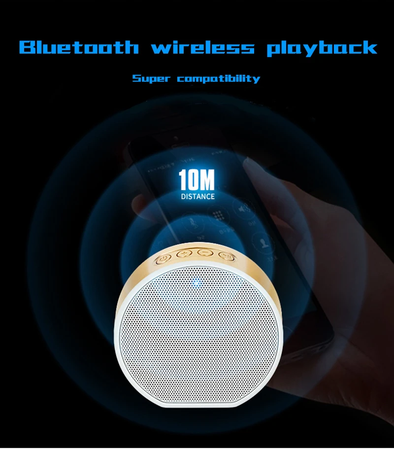Kappcice Мини Bluetooth динамик портативный беспроводной динамик звуковая система 3D стерео музыка объемный Поддержка Bluetooth, TF AUX USB